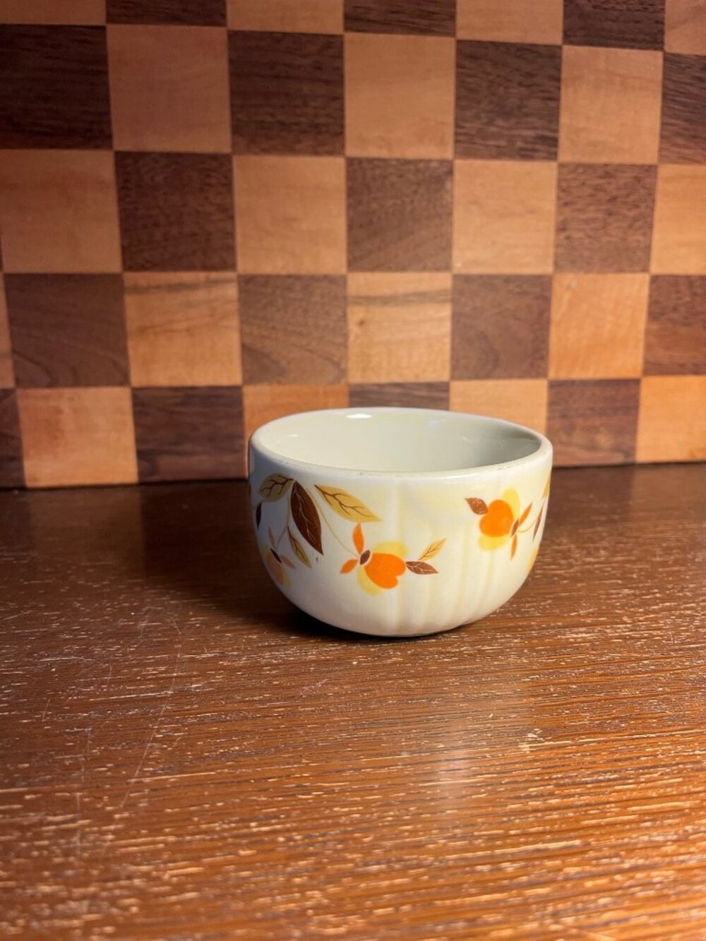 Hall China Autumn Leaf Custard Dish A1170